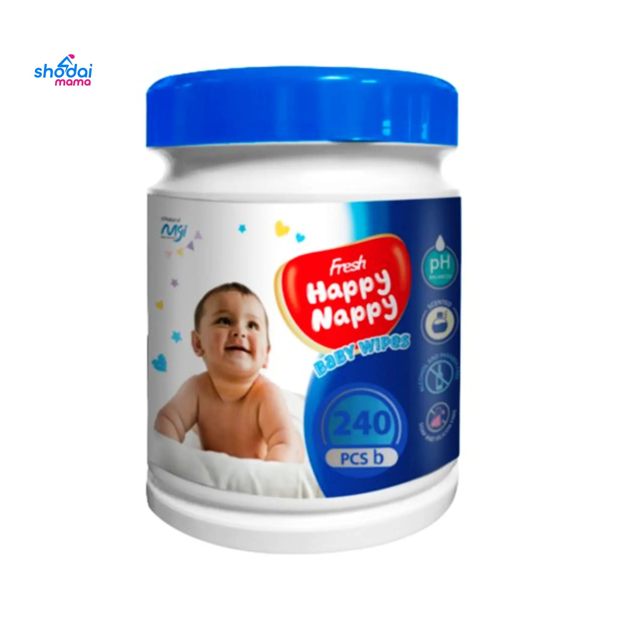 Fresh Happy Nappy Baby Wet Wipes 240 pcs